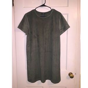 Suede Olive Dress